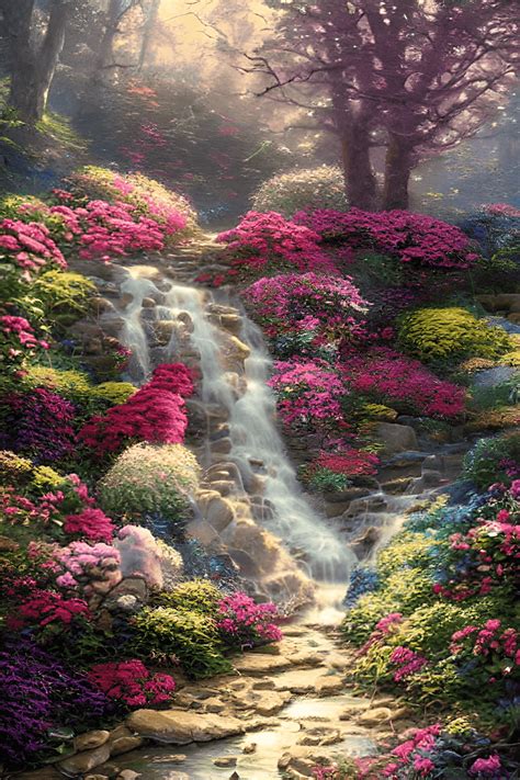 stunning flower scene nature beautiful encrusted  gems sparkle
