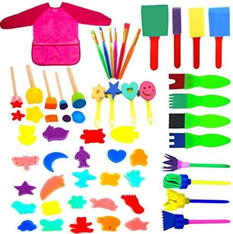 Pcs Enfants Peinture Kits Ponge Brosses De Peinture Enfant Enfants