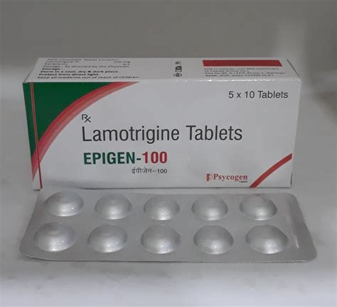 Epigen Lamotrigine 100 Mg Tablets At Rs 625box In Mohali Id 19997246188