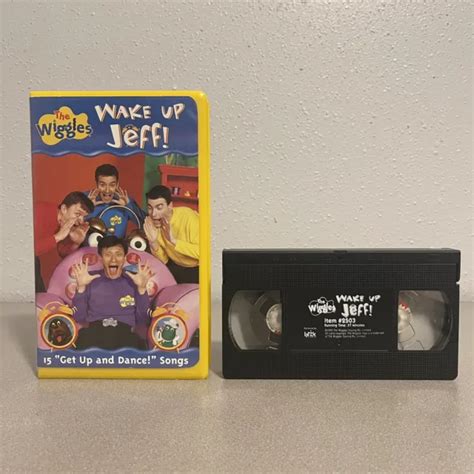 The Wiggles Wake Up Jeff Rare 2001 Vhs Yellow Clamshell £1210 Picclick Uk