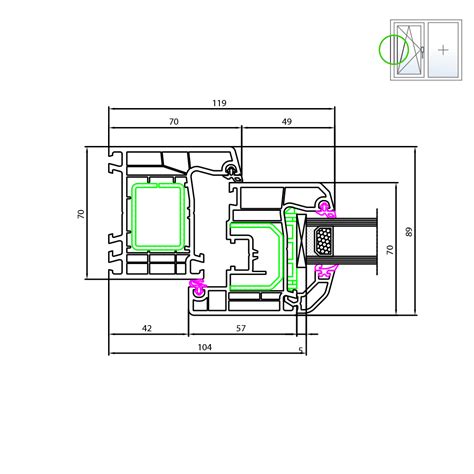 Upvc Window Frame Diagram