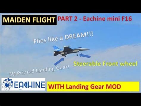 Eachine F 16 50mm PNP EDF Jet Maiden Flights YouTube