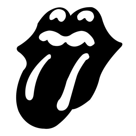 Rolling Stones Logo Black and White – Brands Logos