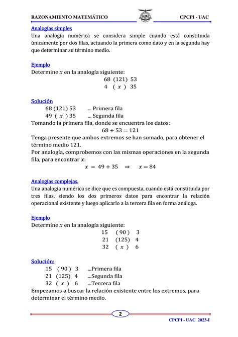 Solution Razonamiento Matem Tico Primera Parte Studypool