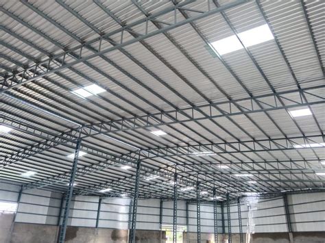 Color Coated Stainless Steel Prefab Industrial Sheds At Rs 250 Sq Ft In