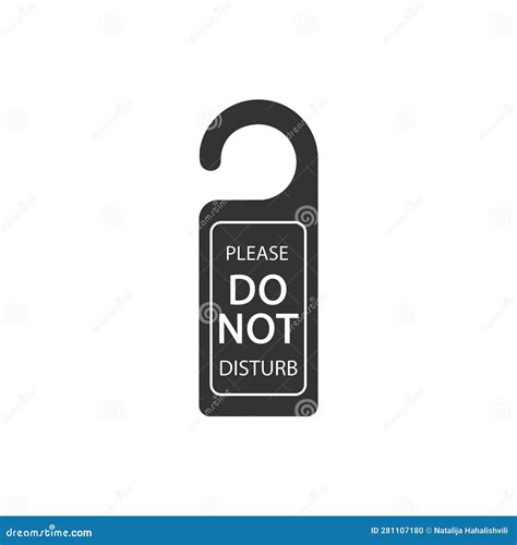 Do Not Disturb In Modern Sign Vector Icon Stock Vector Illustration