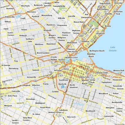 Map of Hamilton, Ontario - GIS Geography