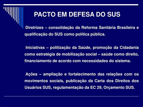 Ppt Pacto Pela Sa De Consolida O Do Sistema Nico De Sa De