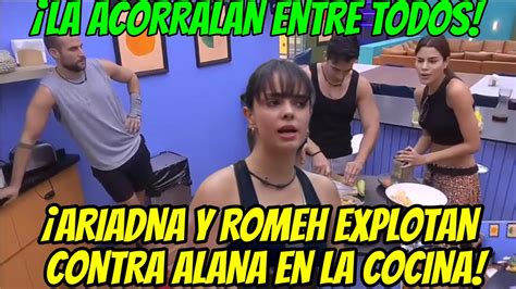 ARIADNA Y ROMEH EXPLOTAN CONTRA ALANA Y LA ACORRALAN EN LA COCINA LA