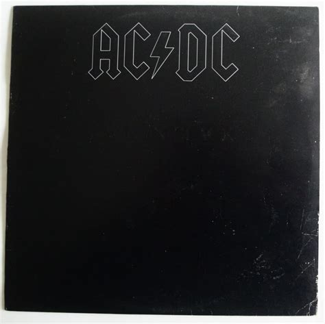 AC DC Back In Black LP Twelve Inches And Single Records