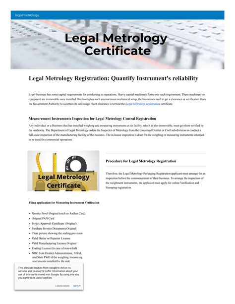 Legal Metrology Certificate By Rakesh Kumar Issuu