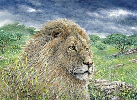 Lion Painting Finished 2 Poster Print Jeff Tift Posterazzi