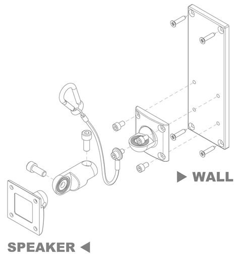 Audac Wb P W Wandhalterungsplatte F R Xeno Vexo Lautsprecher