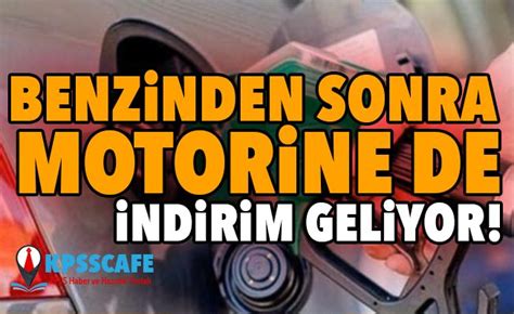 Benzinden Sonra Motorine De Indirim Geliyor Ekonomi