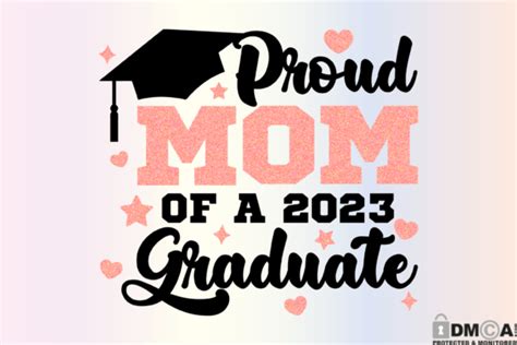 Proud Mom Of 2023 Graduate Svg Png Graphic By Rare · Creative Fabrica