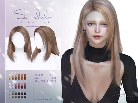 The Sims Resource Mi Long Straight Hairstyleesther By S Club