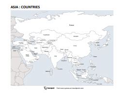 Quiz Blank Map Of Asia Pdf - Map Of Florida