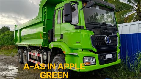 Apple Green Dump Truck By Shacman H S Cubic U Type Youtube