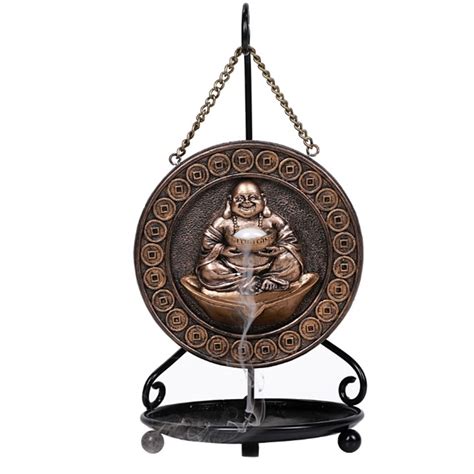 Happy Buddha Hanging Backflow Incense Burner The Zen Shop