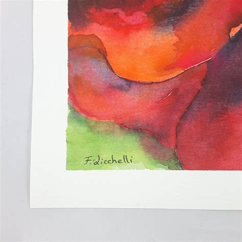 Red Rose Watercolor Painting Original Abstract Watercolor - Etsy