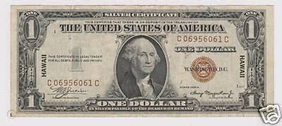 1935 A $1 Silver Certificate Hawaii SHORT SNORTER! | #74488959