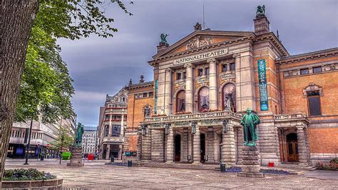 HD wallpaper: oslo, national theater, norway, europe, architecture ...