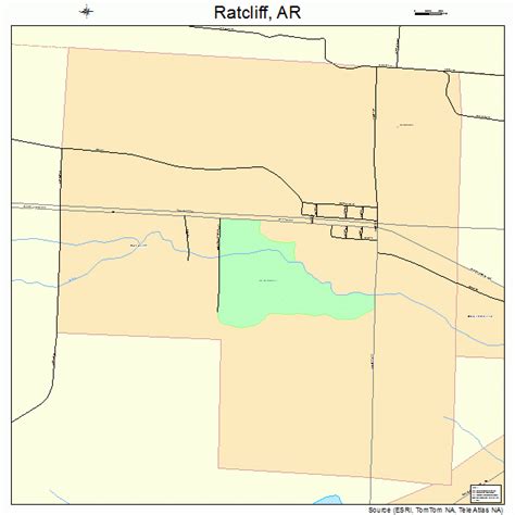 Ratcliff Arkansas Street Map 0558160