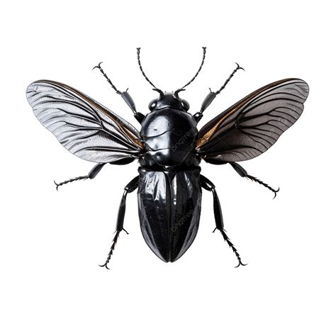 Black Flying Beetle, Beetle, Insect, Animal PNG Transparent Image and