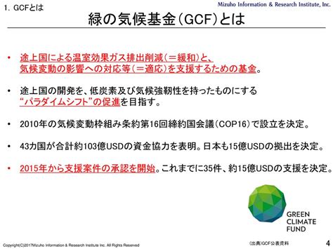 緑の気候基金（gcf）の 制度・手続の概要について 2017年2月28日 みずほ情報総研株式会社 Ppt Download