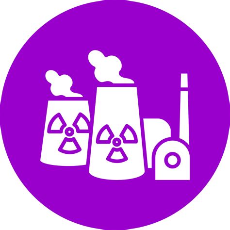 Nuclear Power Plant Vector Icon Style 22200660 Vector Art At Vecteezy