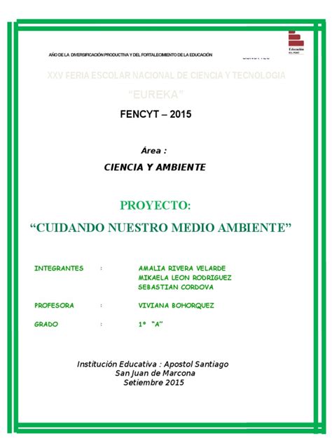 Proyecto De Contaminacion Ambiental Modificado Pdf Residuos Contaminación