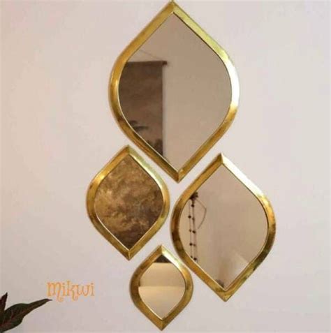 Small Wall Mirrors Vanity Wall Mirror Brass Mirror Mirror Set Home Decor Mirrors Wall Decor