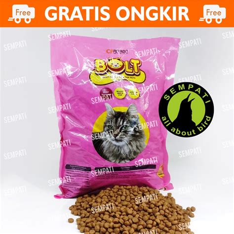 Jual Makanan Kucing Bolt Salmon Cat Food Kemasan Gr Pakan Kucing