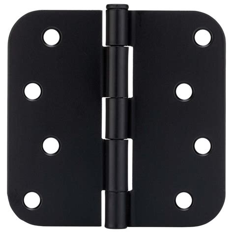 Cosmas Matte Black Door Hinge 4 With 58 Radius Corners