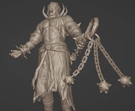 ArtStation - Darkest Dunegeon Flagellant - Fanart Sculpt