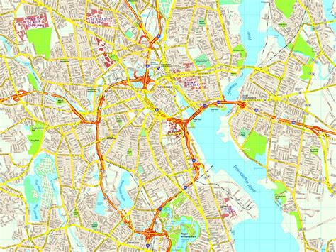 Providence map vector | Netmaps. Leading Mapping Company