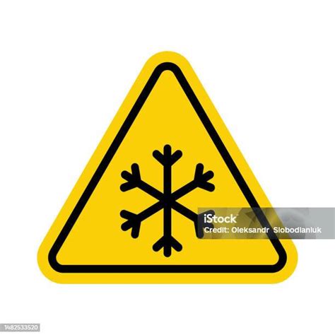 Tanda Hujan Salju Tanda Peringatan Hujan Salju Tanda Segitiga Kuning ...
