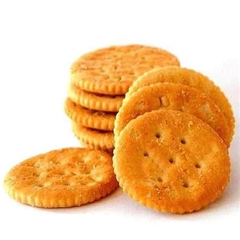 Hygienically Prepared Semi Hard Gluten Free Salted Test Round Crispy