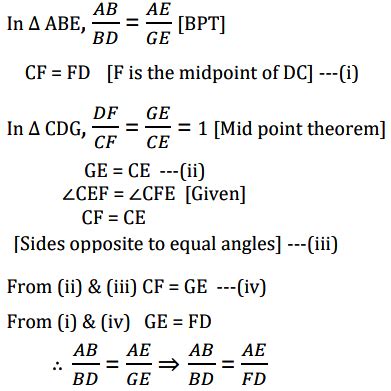 state  prove basic proportionality theorem sarthaks econnect