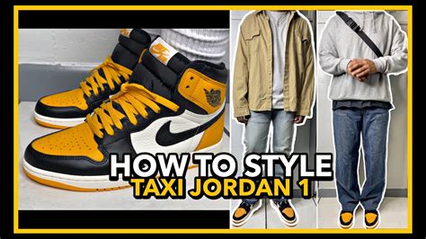 Best Way To Style Air Jordan Taxi Yellow Toe Jordan Youtube