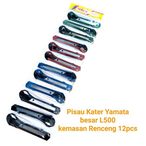 Pisau Kater Cutter Besar L Yamata Renceng Pcs Lazada Indonesia