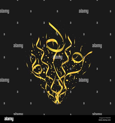 Golden confetti background Stock Vector Image & Art - Alamy