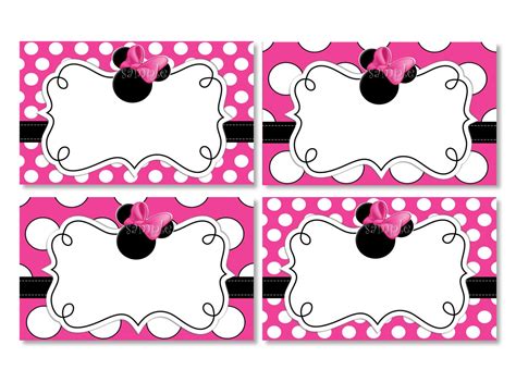 Minnie Mouse Free Printable Labels - Free Printable Templates