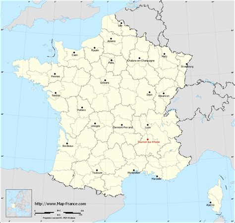 ROAD MAP TOURNON-SUR-RHONE : maps of Tournon-sur-Rhône 07300