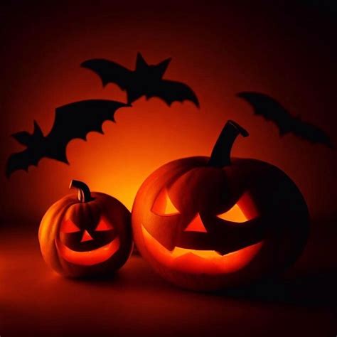 Premium AI Image | Halloween pumpkin and bats