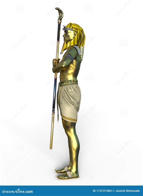 Pharaoh stock illustration. Illustration of pose, egypt - 113727484