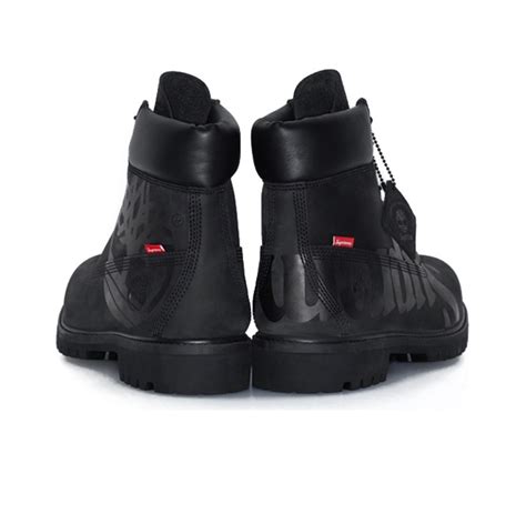 Giày Timberland Supreme X 6 Inch Boot Big Logo Black Tb 0a2msq 001 Hệ Thống Phân Phối Air