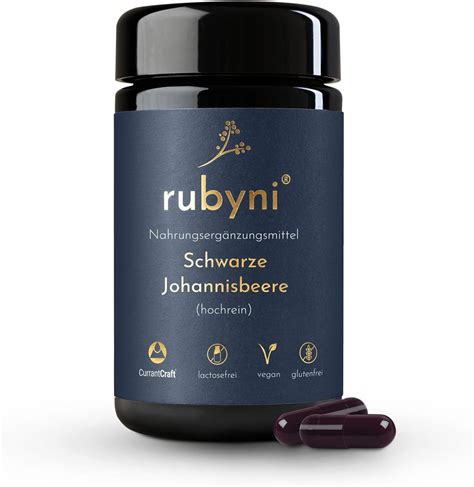 Rubyni® Schwarze Johannisbeere 60 Kapseln • 445mg Schwarze