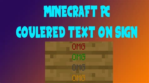 Incredible How To Make Colored Text In Minecraft Pc In Graphic Design