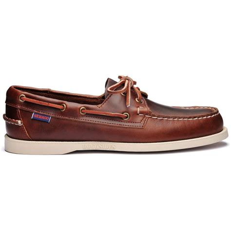 Sebago Docksides Leather Waxed Dark Brown For Men And Women Sebago Sur